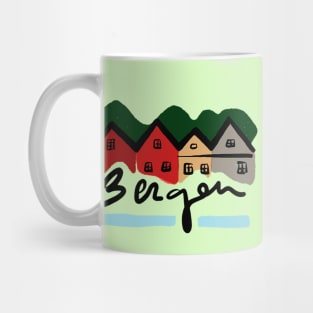 Bergen Houses Norway Mug